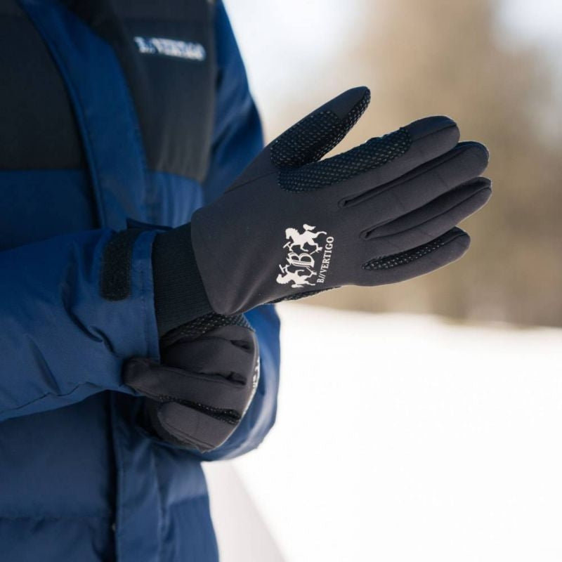 B Vertigo Ladies Thermo Riding Gloves Jet Black