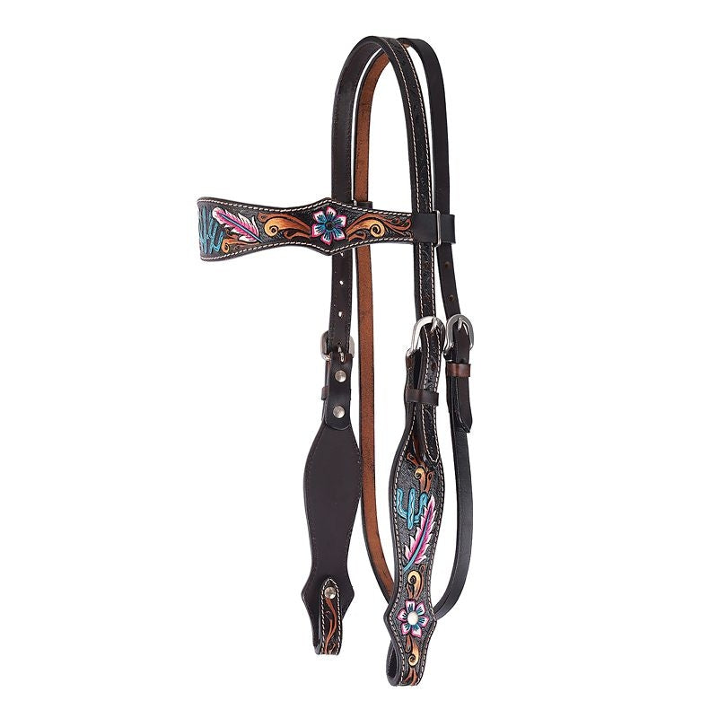 Circle Y Desert Feather Browband Headstall