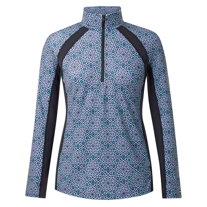 Kerrits Rail Side 1/4 Zip Print Top