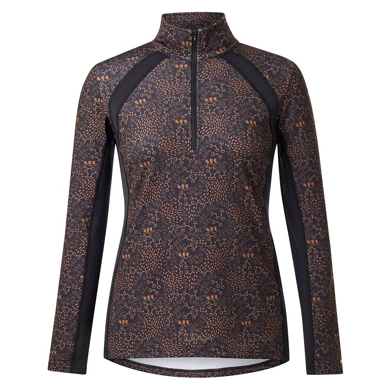Kerrits Rail Side 1/4 Zip Print Top