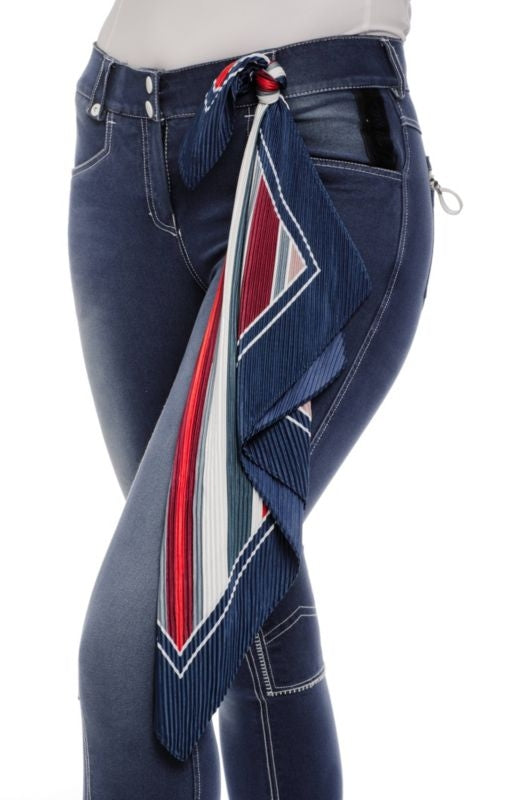 Horseware Ladies Silk Scarf Multi Stripe