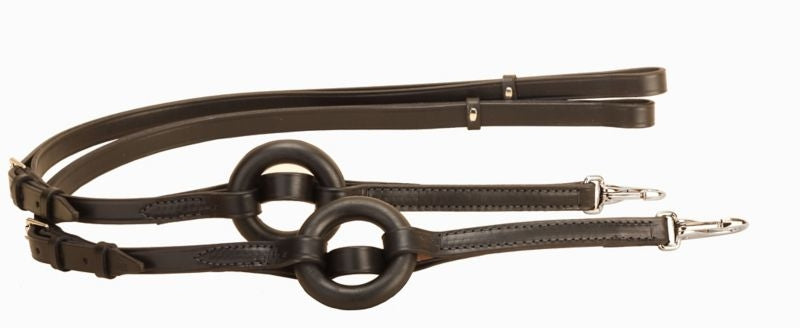 Tory Leather 3/4 Donut Adj Side Reins