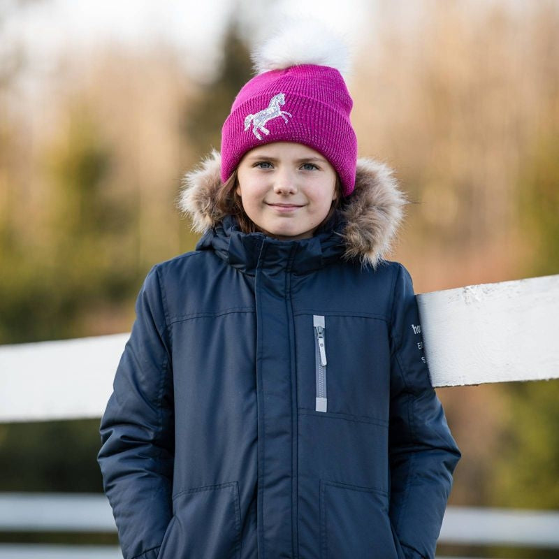 Horze Kids Terry Reflective Knit Hat