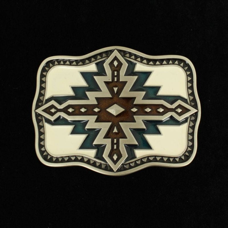 Nocona Mens Rectangle Smooth Edge Western Buckle