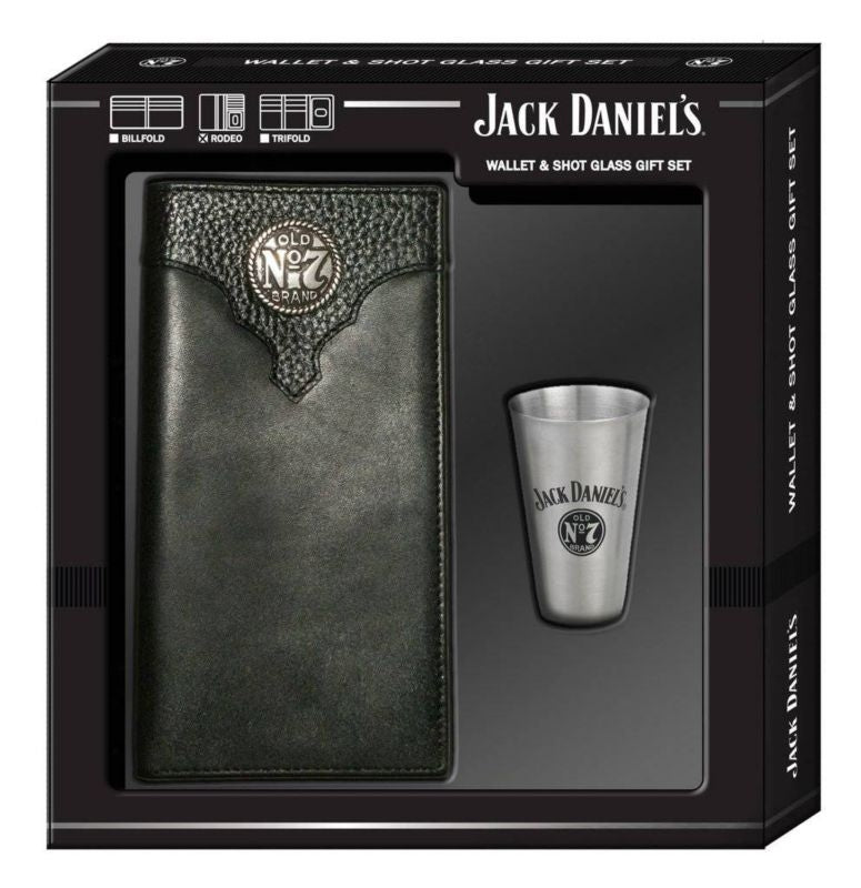 Jack Daniels Rodeo Wallet Shot Glass Gift Set B