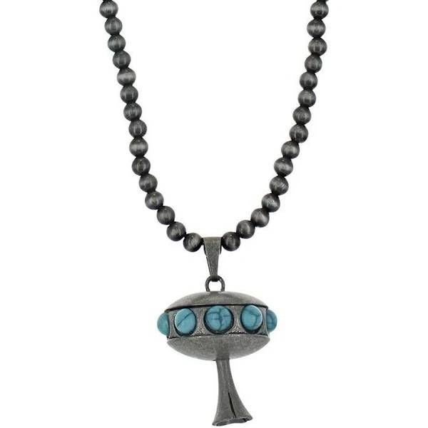 Montana SS Ladies Bugle Dangle Beaded Necklace