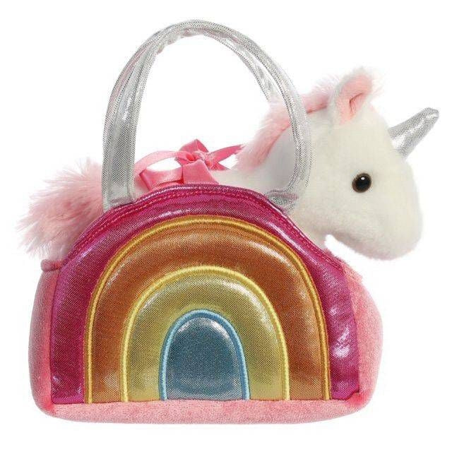 Over the Rainbow Plush Unicorn In Purse