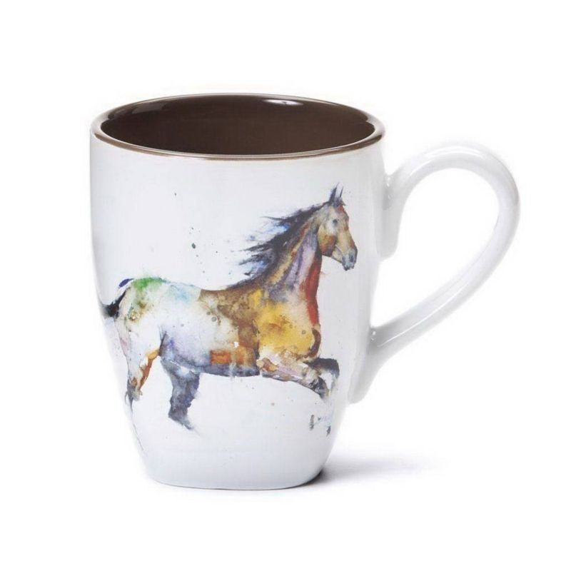 Running Horse Watercolor Mug