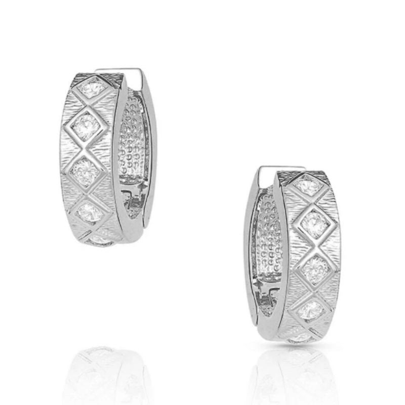 Montana Silversmiths Argyle Shine Huggie Earrings
