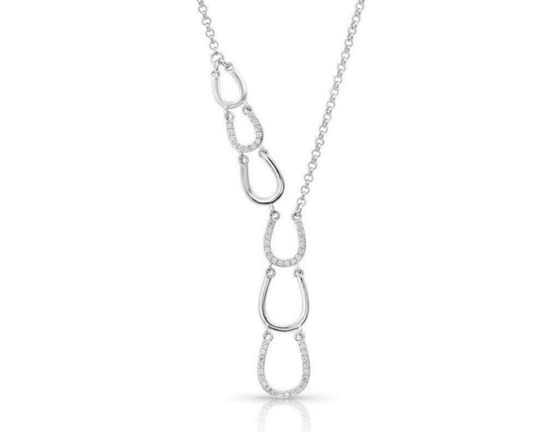 Montana Silversmiths Triple Horseshoe Necklace