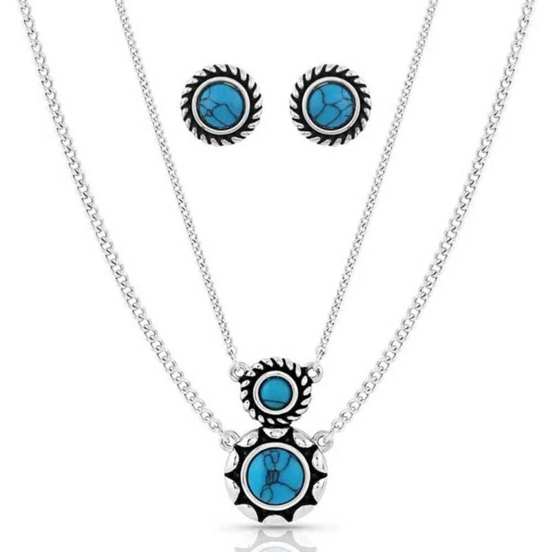 Montana SS Dueling Moons Silver Jewelry Set