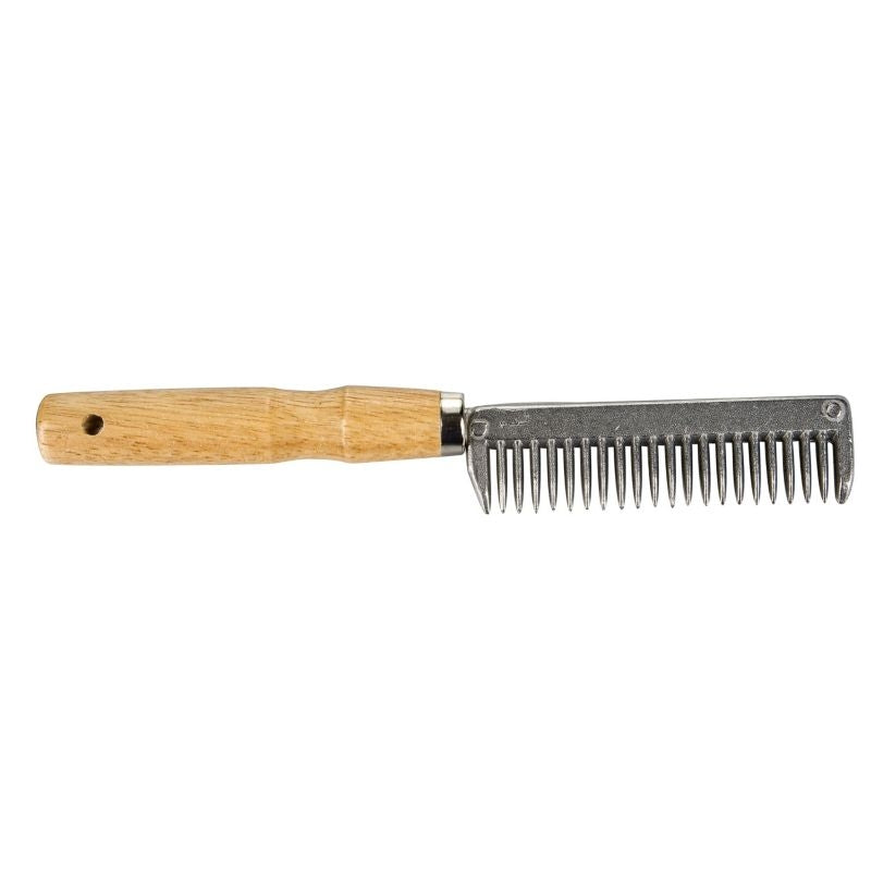 Gatsby Mane Tail Comb with Wood Handle 7 1/2in