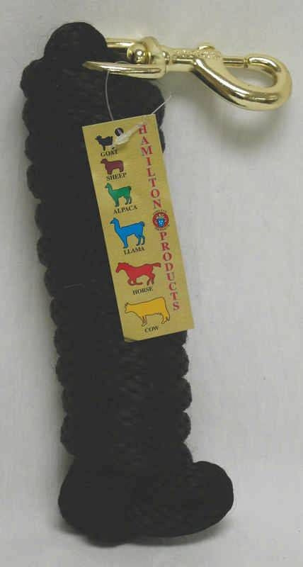 Rope Lead With Bolt For Dogs 10Ft Black