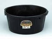 Rubber All Purpose Tub Hp 6.5 Gal Black