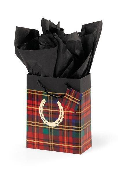 Festive Plaid Cub Gift Bag Plaid