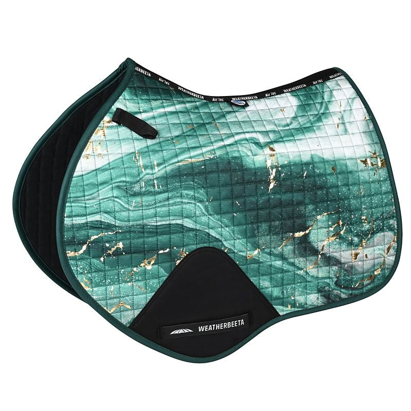 Weatherbeeta Prime Marble Shimmer Jump Shaped Saddle Pad