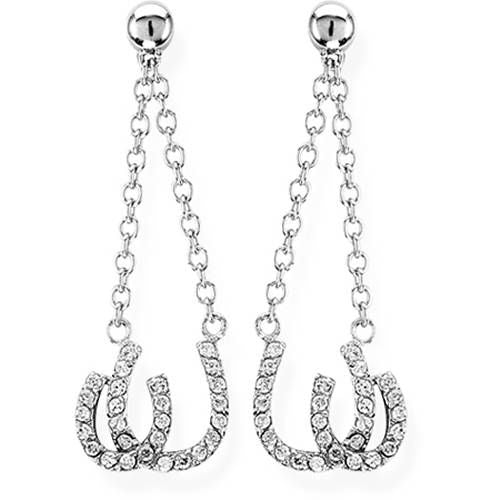 Kelly Herd Sterling Slv Dbl Horseshoe Earrings