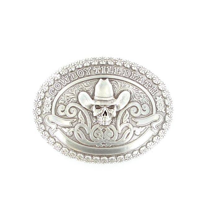 Crumrine Vintage Cowboy Till Death Buckle