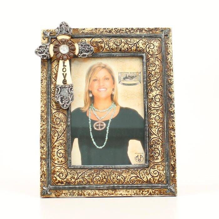 Western Moments Love Cross Frame