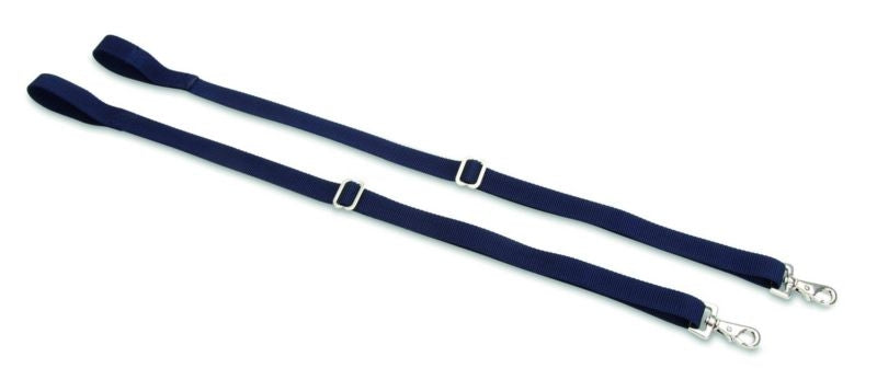 Shires Elastic Leg Straps Black/White