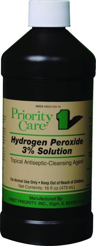 Priority Care Peroxide 3 Percent Solution 16oz