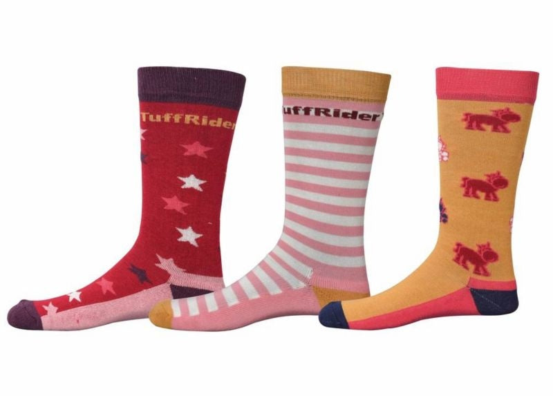Tuffrider Kids Philip Socks 3pk Brown