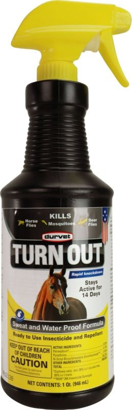 Durvet Turn Out Sweat and Waterproof FlySpray 32oz