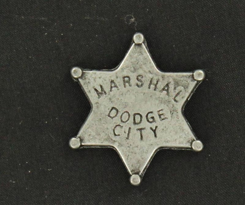 Dodge City Marshal Toy Badge Pin