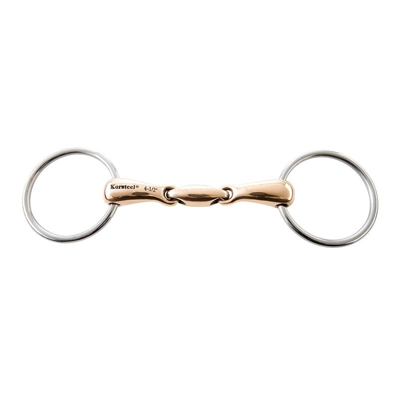 JP Korsteel Copper Mouth Loose Ring Snaffle