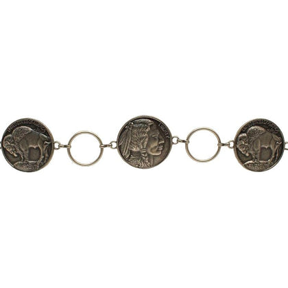 Angel Ranch Ladies 2 1/4" Buffalo Nickle Chain Bel