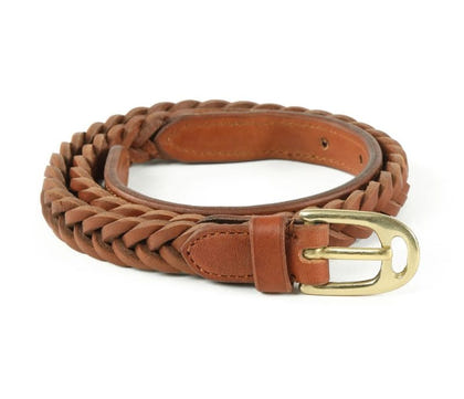 Shires Aubrion Plaited Leather Belt
