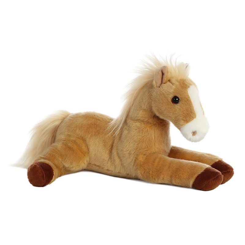 Plush Palomino Horse 12 Tan/White