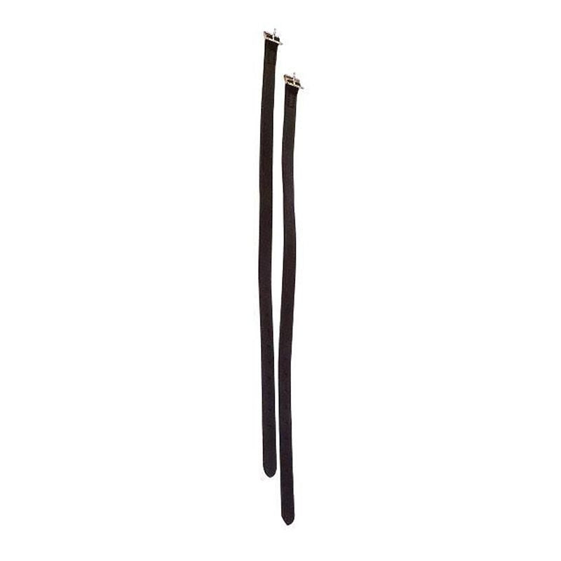 Perris Adult Deluxe Spur Straps Adult Bk/Wh