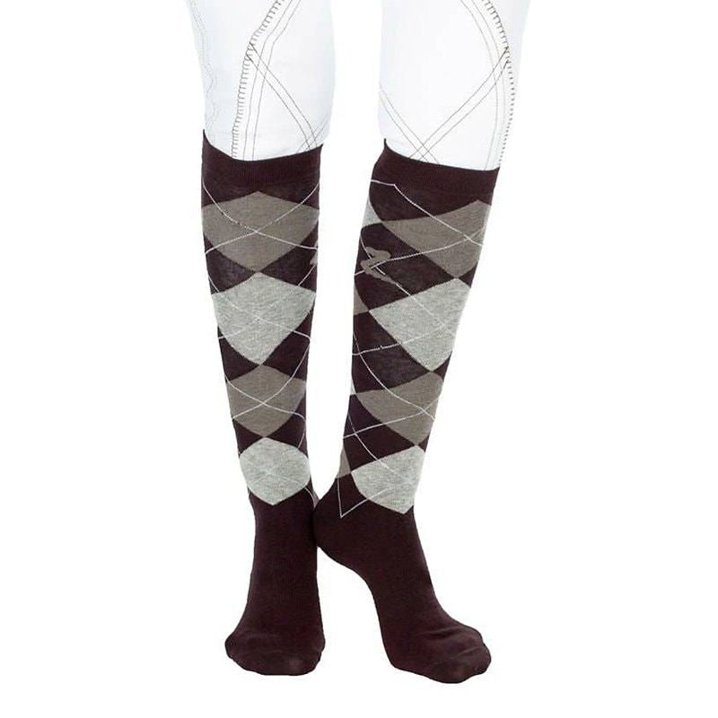 Horze Mens Holly Argyle Socks
