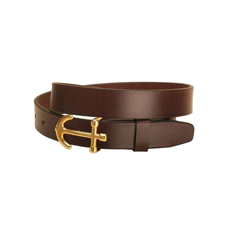 Tory Lthr Anchor Buckle Strap Lthr Belt 32 Blk