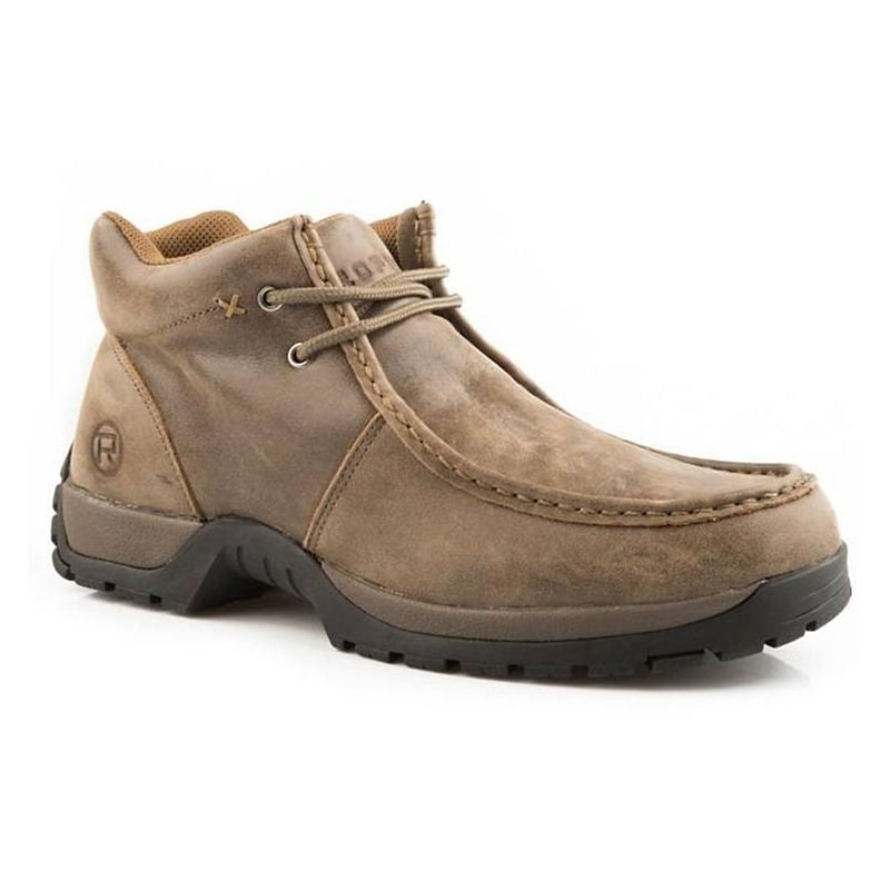 Roper Mens Comfort Lace Up Boots 10 D Brn
