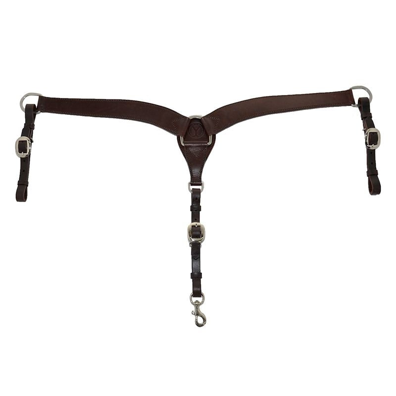 Circle Y Contoured Classic Smooth Breast Collar