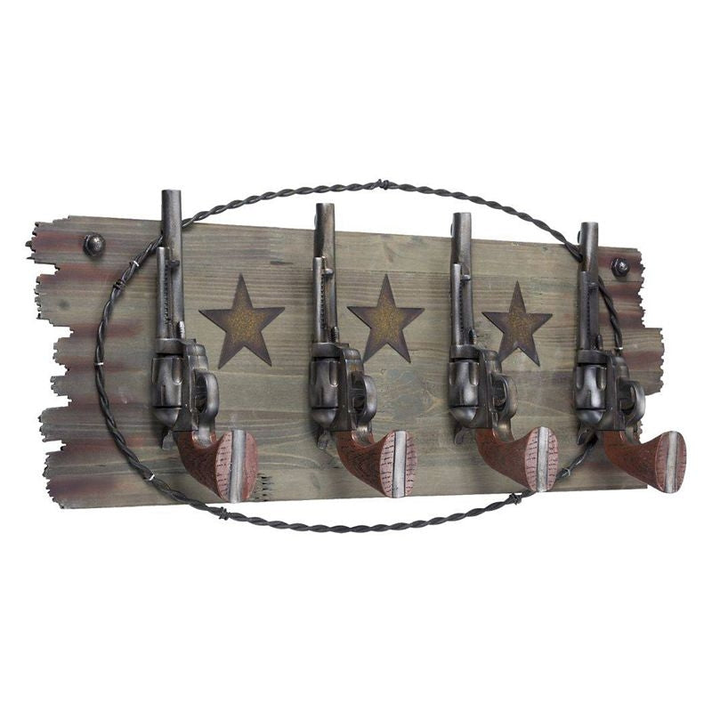 Tough1 Western Themed 4 Hook Racks