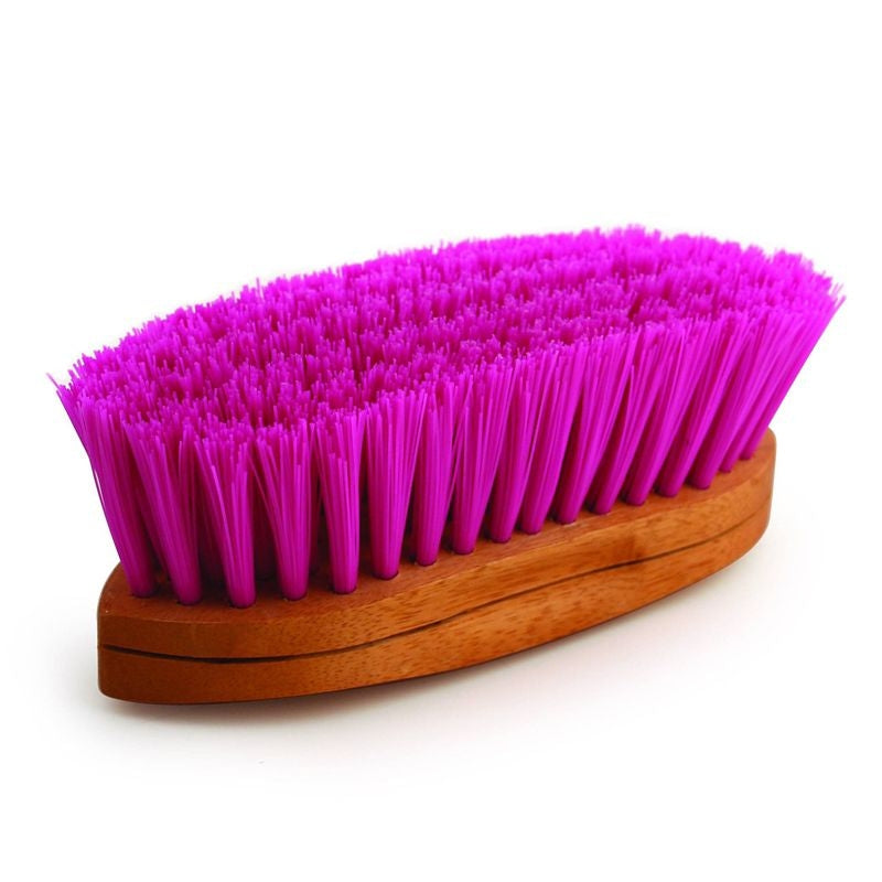 Legends Stiff Poly Curve Grooming Brush 81/4in Blu
