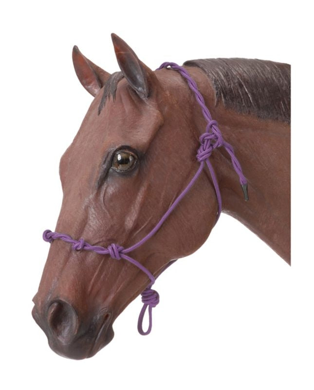 Tough1 Knotted Rope Halter with Twisted Crown