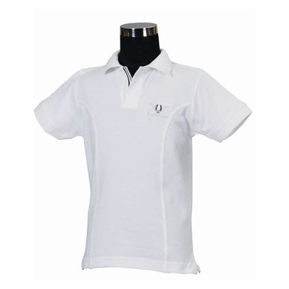 TuffRider Kids Polo Shirt LG White