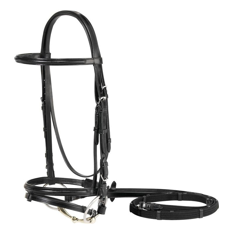 Vespucci Plain Raised Dressage Bridle