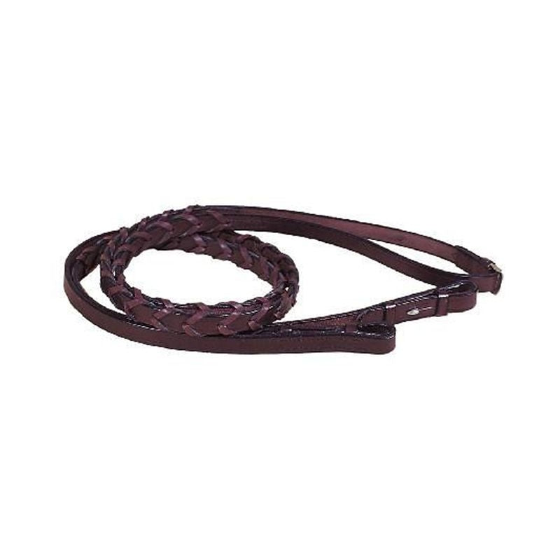 Tory English Bridle Leather Laced Reins 5/8x54 Brn