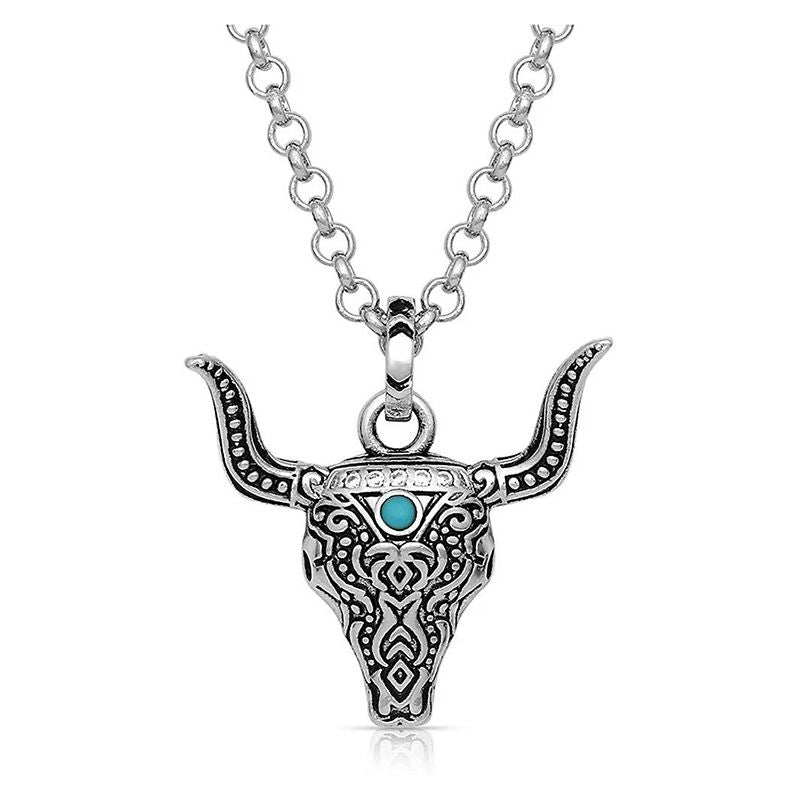 Montana Silversmiths Sky Steer Head Necklace