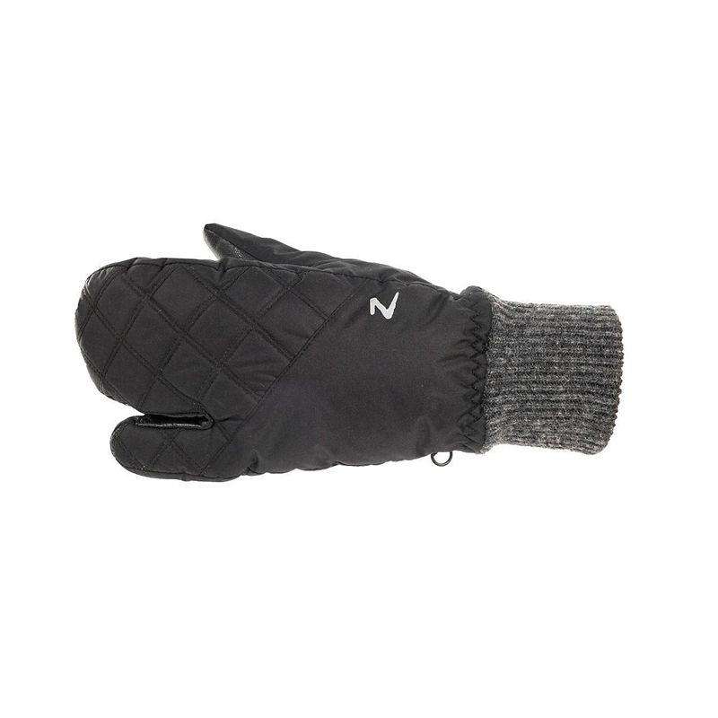 HorZe Padded 3-Finger Winter Mittens 6 Black