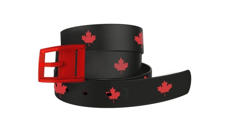 Canada Black Belt with Red Buckle