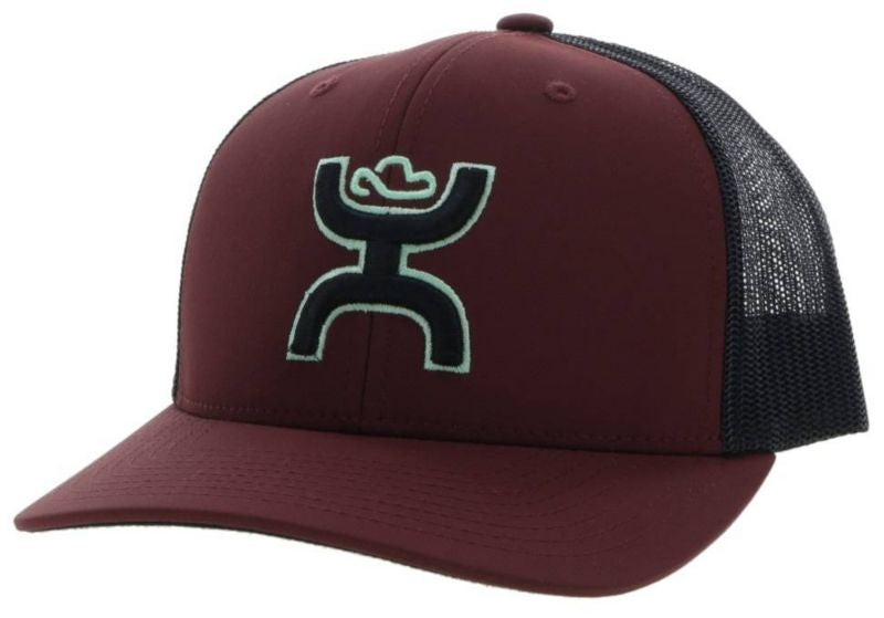 Hooey Trucker Cap Black/Silver Hooey Logo