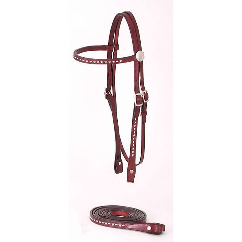 Royal King Buckstitched BB Headstall Reins