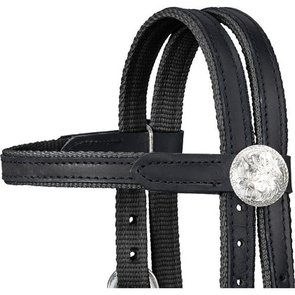 King Series Nylon Pony BB Bridle Leather