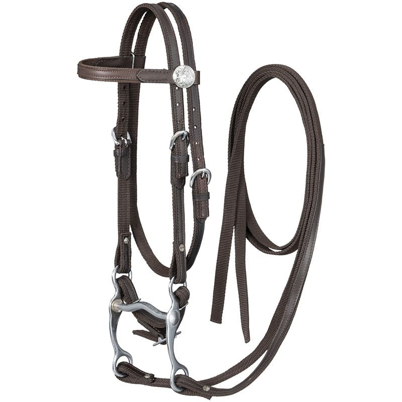 King Series Nylon Pony BB Bridle Leather